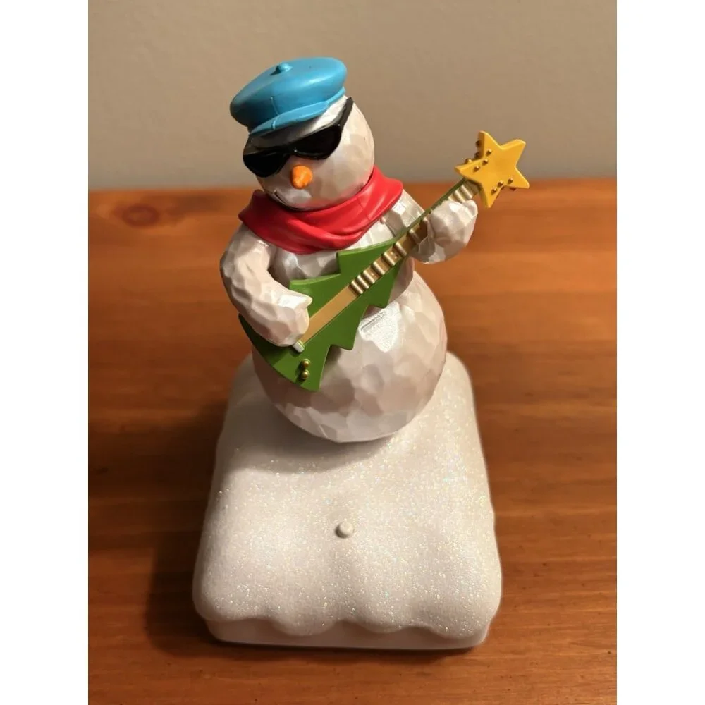 2 Hallmark 2010 Wireless Snowman Band Working Keyboard Ken Guitar Freddy - Picture 4 of 8